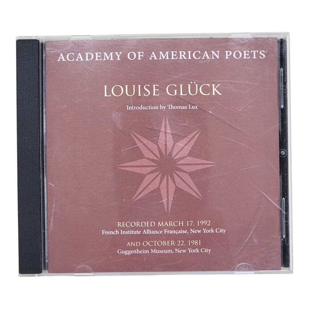 Louise Gluck Audio Archive CD Academy of American Poets Rare Poetry Readings